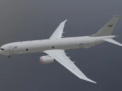 RAAF Boeing p8A - Poseidon low poly  Low-poly 3D model