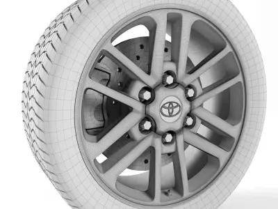 Toyota Hilux Wheel 3D model