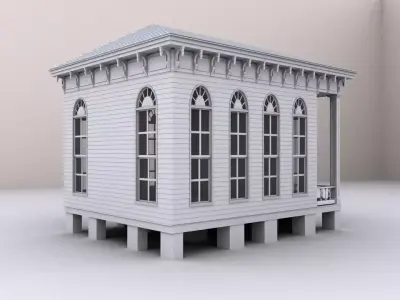 Historic House 03 3D model