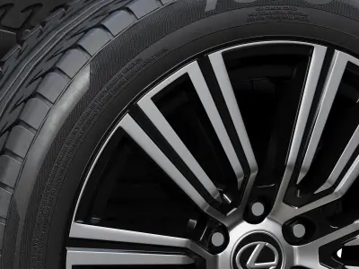 Lexus wheels 3D model