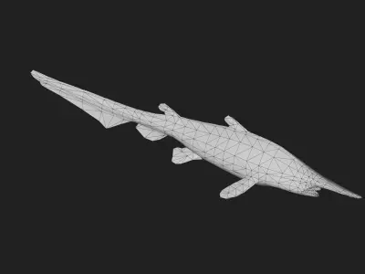 Goblinshark Low-poly 3D model