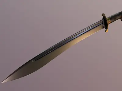 Cleaver of the lower ranks of naval artillery 3D model