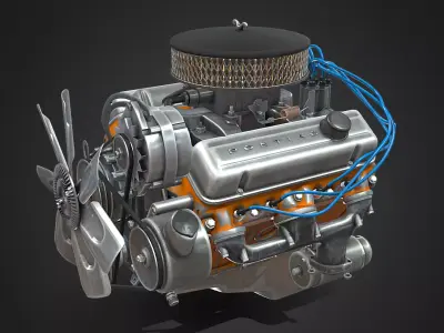 engine 3d model 3D model