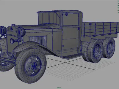 GAZ AAA TRUCK WINTER 3D model