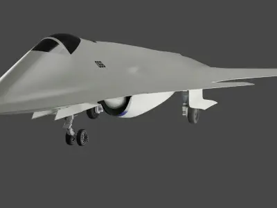 SUKHOI T-60 GOLUB aka THE PIGEON RUSSIAS 6TH GEN CONCEPT FIGHTER 3D model
