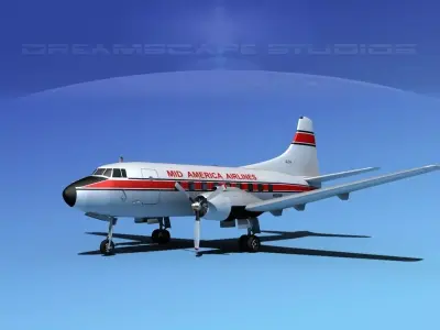 Martin 202 Mid America Regional 3D model