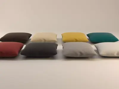 Solid Square Pillow Free 3D model