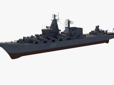 Russian Missile Cruiser 3D model