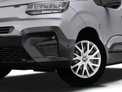 Fiat E Doblo Van LWB 2024 3D model