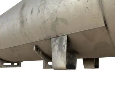 oil tank  with  LGP  tank Low-poly 3D model