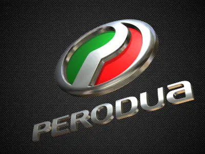 perodua logo 3D model