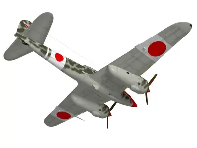 Kawasaki Ki-45 Kai Toryu 3D model
