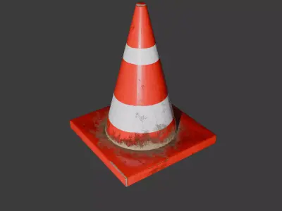 3D Cone Model - Low Polygonal Free low-poly 3D model