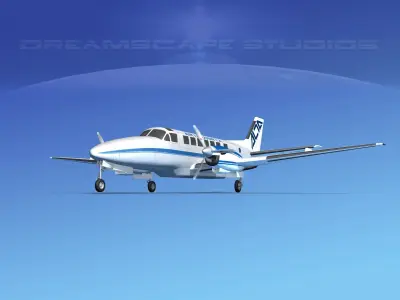 Beechcraft B99 Air limo 3D model