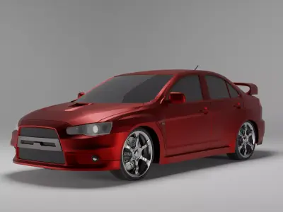 Mitsubishi lancer evo Free 3D model