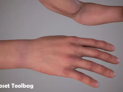 Modular FPS Arms Pack 06 PRO Low-poly 3D model