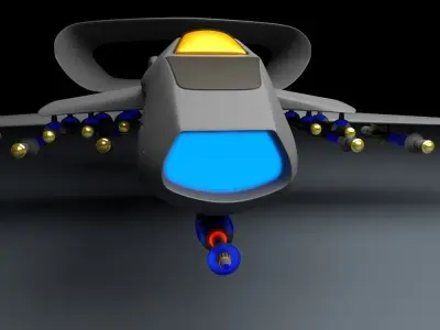 The Avenger UAV Fiction Military Drone 3D model