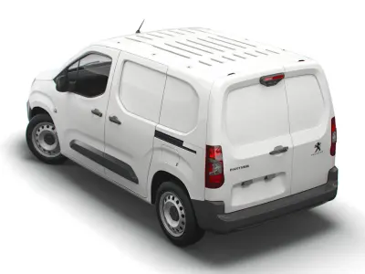 Peugeot Partner Professional Standard UK-spec 2020 3D model