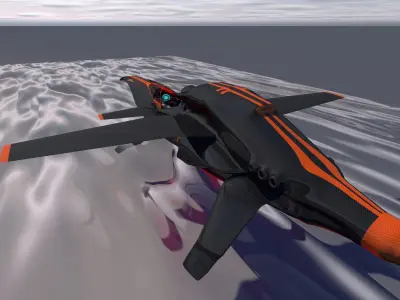 Horizon Tech Hydro High Speed Racer SR 01 Low-poly 3D model