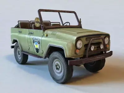 Military vehicle 3D model