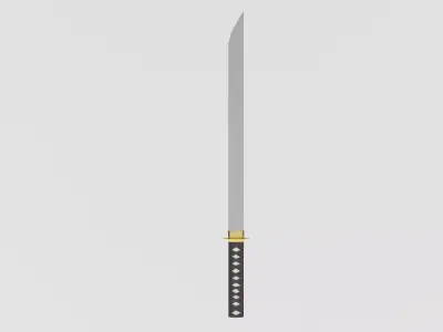 Ancient samurai sword 3D model