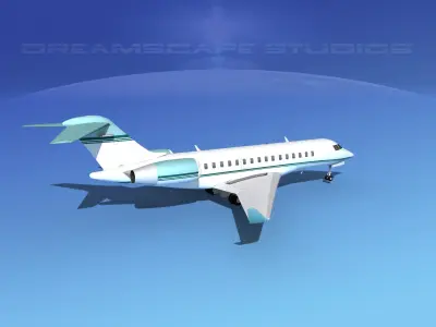 Global Express 8000 V04 3D model