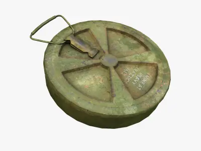 Land Mine M12 Low-poly 3D model