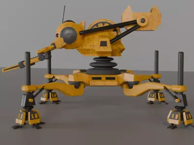 MTM-8 Robotic Loader - Half-Life 1 - Industrial Robot Low-poly 3D model