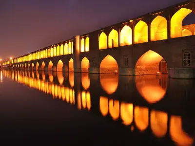 Thirty three bridges Isfahan Iran 3D model
