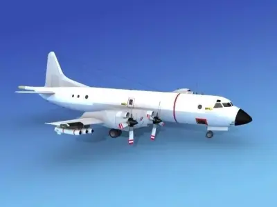 Lockheed P-3 Orion Unmarked 3D model