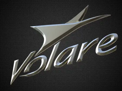 volare logo 3D model
