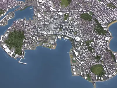 Niteroi Low-poly 3D model