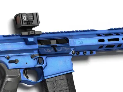 AR LR 308 V2 Low-poly 3D model