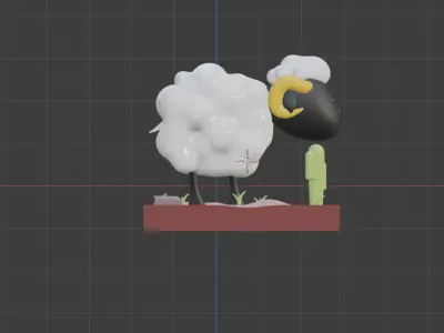 Little Sheep 3D model