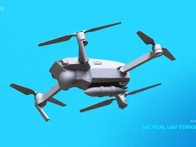 Tactical UAV Strike Missile 3D model purchase