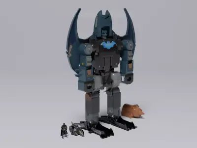 Batman Low-poly 3D model