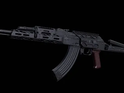 AKM KPYK Low-poly 3D model