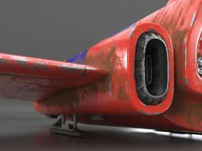 Plane speed racer 3D model