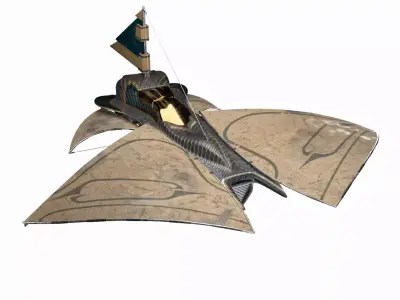 sci fi -spaceship 3D model