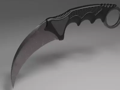 karambit pencil 3D model