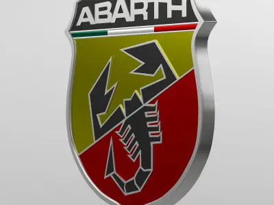 abarth logo 3D model