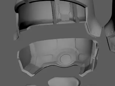 Helldiver Soldier Helmet STL 3D Printing File for Costume 3D print model