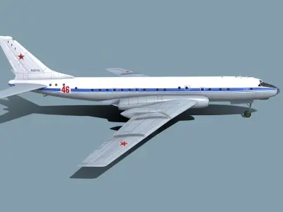 Tu-104 3D model
