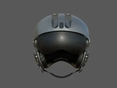 MSA Gallet LA100 Jet Pilot Flight Helmet 3D model