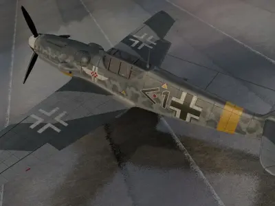 Messerschmitt Bf-109 G-5 Gustav 3D model