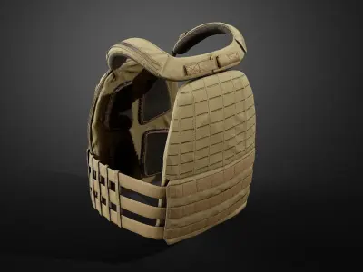 TAC-TEC Vest Low-poly 3D model