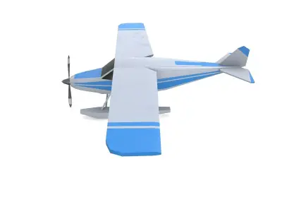 Floatplane War Low-poly 3D model