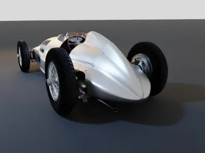 Mercedes-Benz W165 1939 Realistic of Classic Grand Prix Car 3D model