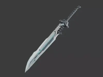 Sapphire Cleaver 3D model