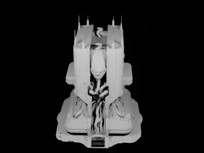 BioCore Nexus Tower 3D model
